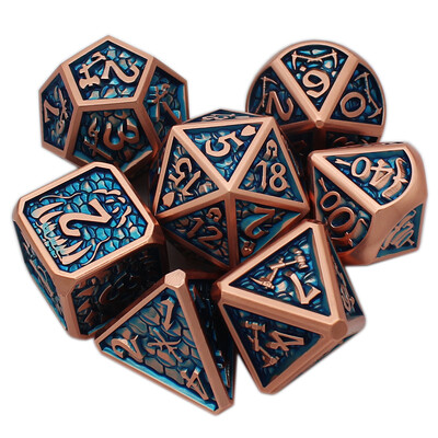 Nou stil 7 bucăți zaruri Galaxy Metal D&D, zaruri metalice DND, set de zaruri metalice poliedrice, pentru jocul de rol Pathfinder