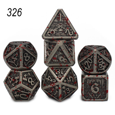 Нов стил 7 бр Galaxy Metal D&D Dice, Metal DND Dice, Polyhedral Metal Dice Set, for Role Playing Game Pathfinder