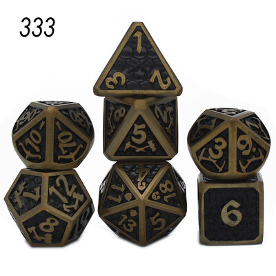 Нов стил 7 бр Galaxy Metal D&D Dice, Metal DND Dice, Polyhedral Metal Dice Set, for Role Playing Game Pathfinder