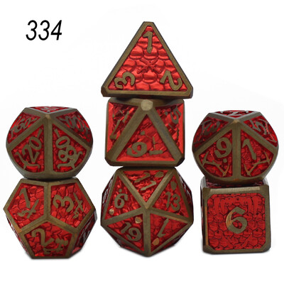 Нов стил 7 бр Galaxy Metal D&D Dice, Metal DND Dice, Polyhedral Metal Dice Set, for Role Playing Game Pathfinder