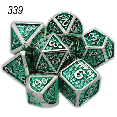 Нов стил 7 бр Galaxy Metal D&D Dice, Metal DND Dice, Polyhedral Metal Dice Set, for Role Playing Game Pathfinder