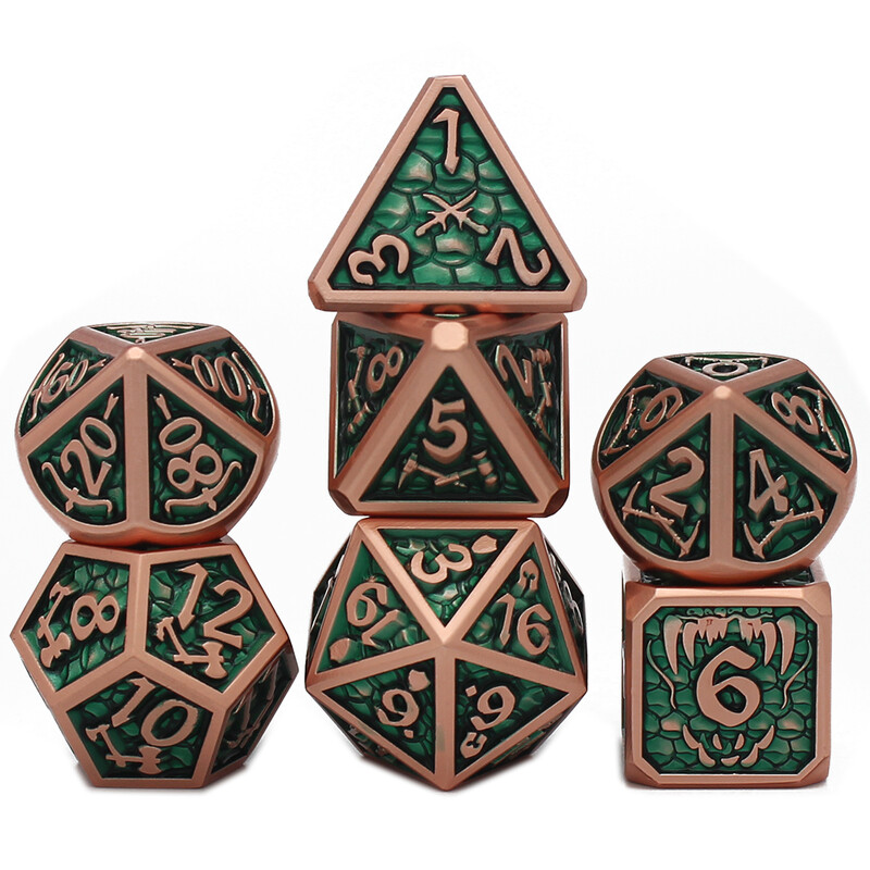 Нов стил 7 бр Galaxy Metal D&D Dice, Metal DND Dice, Polyhedral Metal Dice Set, for Role Playing Game Pathfinder