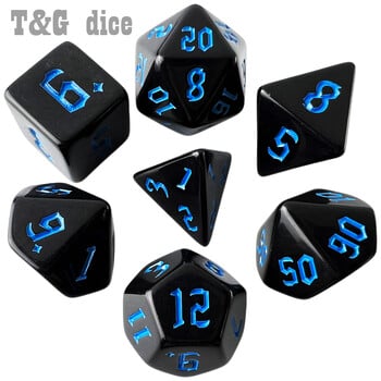 Polyhedral Opaque Dice set for DND TRPG Boardgame Entertainment/Party Game/Education/Gift