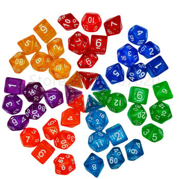 Dice DND Game Dice Character Dice Mixed Color Dice Bag 5 διαφορετικά στυλ μπορούν να χρησιμοποιηθούν για φορητά παιχνίδια παιχνιδιών