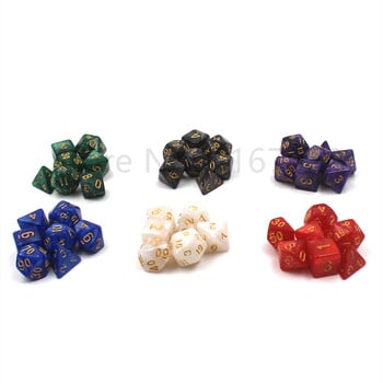 Игра Dice Polyhedral Pearl Purple Dice Role Playing Chessboard Game Toy Dice Multiplayer Collaboration Dice