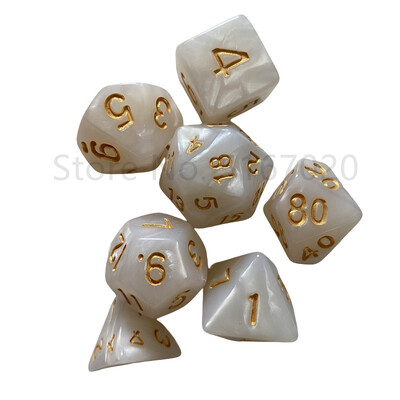 Igra Kocka Poliedral Pearl Purple Dice Igranje uloga Šahovska ploča Igra Igračka Kocka Kocka za suradnju za više igrača