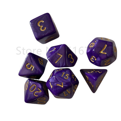 Igra Kocka Poliedral Pearl Purple Dice Igranje uloga Šahovska ploča Igra Igračka Kocka Kocka za suradnju za više igrača