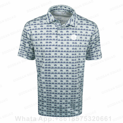 Нова мъжка тениска с поло за голф за спорт на открито от 2023 г. Плюс размер Поло тениска с къс ръкав Риболовно F1 състезателно облекло Бързосъхнещи ежедневни горнища