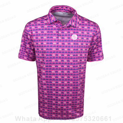 Нова мъжка тениска с поло за голф за спорт на открито от 2023 г. Плюс размер Поло тениска с къс ръкав Риболовно F1 състезателно облекло Бързосъхнещи ежедневни горнища