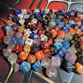 Spider Web Dice Set za RPG i kolekcionare društvenih igara, DND Dice, D4, D6, D8, D10, D00, D12, D20