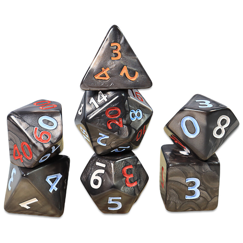 Set kockica s više strana od 7 komada D4 D6 D8 D10 D12 D20 Set zabavnih kockica za društvene igre