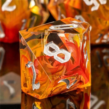 DND Sharp Edge Dice Set D&D, Resin Sharp Edge Polyhedral Dungeon и Dragon RPG Ролева игра D и D Dice D20 D12 D10 D8 D6 D4