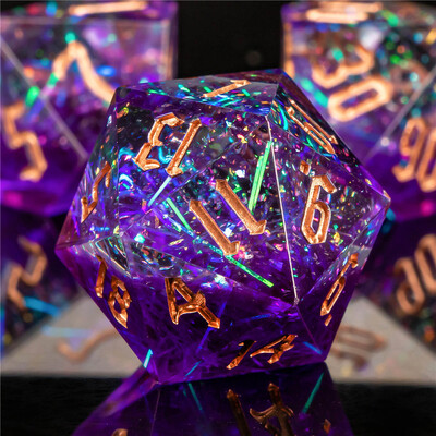 DND Sharp Edge Dice Set D&D, Resin Sharp Edge Polyhedral Dungeon и Dragon RPG Ролева игра D и D Dice D20 D12 D10 D8 D6 D4