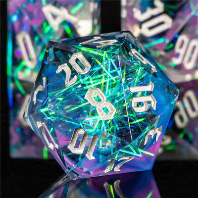 DND Sharp Edge Dice Set D&D, Resin Sharp Edge Polyhedral Dungeon и Dragon RPG Ролева игра D и D Dice D20 D12 D10 D8 D6 D4