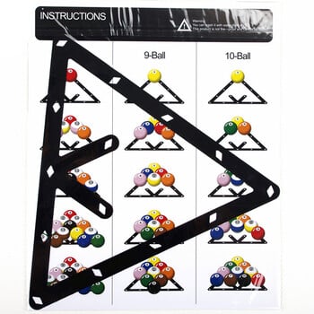 6 τμχ Φύλλο ράφι μπιλιάρδου Triangle Ball Rack Επαναχρησιμοποιήσιμα Αξεσουάρ Cue Τοποθέτηση ράφι μπιλιάρδου Πρακτική τοποθέτηση θήκης μπάλας