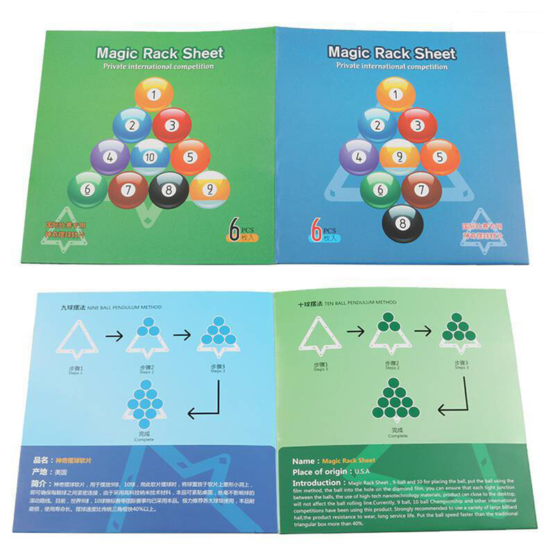 6 komada trokutast stalak za lopticu Stalak za biljar Dodaci za višekratnu upotrebu štapova Postavljanje stalka za biljar Praktično pozicioniranje držača loptice