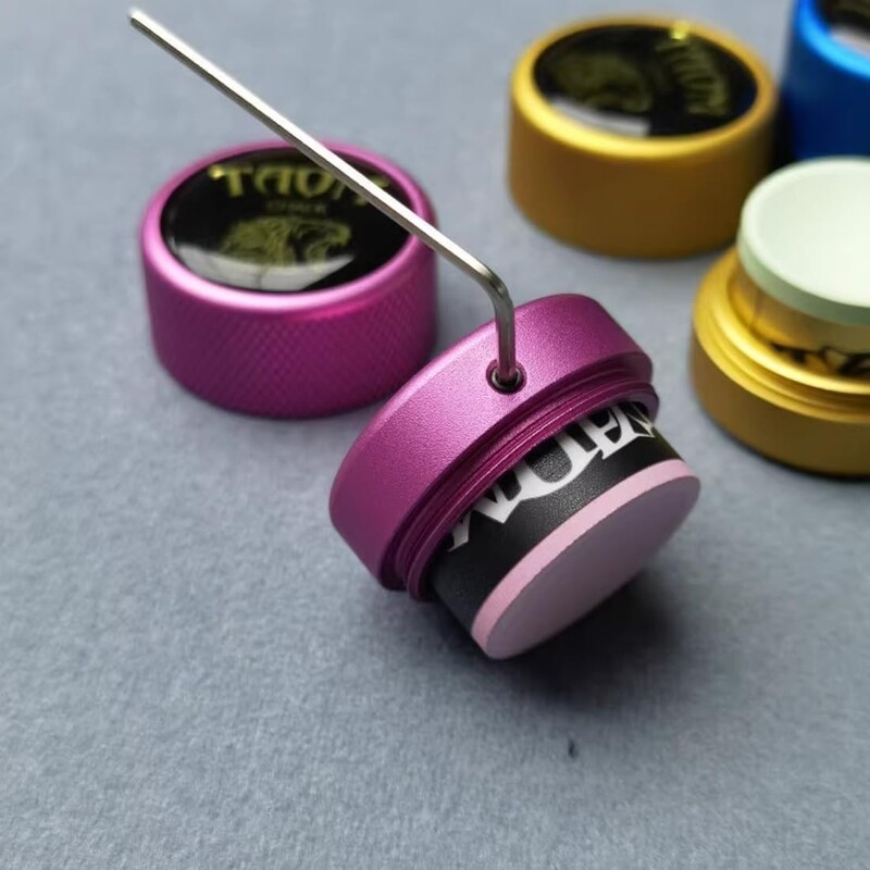 Držač krede za bilijar Dodatak Kutija za kredu za bazen Aluminij Spremište krede za biljar Metalna kutija Štap za bilijar Sportski dodaci