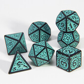 Polyhedral Dice Set 7pcs RPG igre Dice Table Game Blagdanski dar - kockice s graviranim teksturama