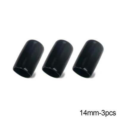 3PCS/6PCS Глава за билярдна щека Гумено защитно покритие Черна осмица Снукър Накрайник за билярдна щека Влагоустойчива капачка Консумативи за билярд