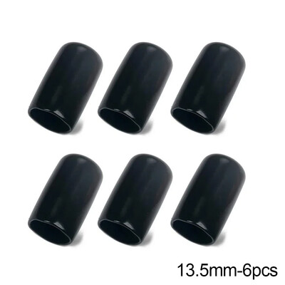 3PCS/6PCS Глава за билярдна щека Гумено защитно покритие Черна осмица Снукър Накрайник за билярдна щека Влагоустойчива капачка Консумативи за билярд