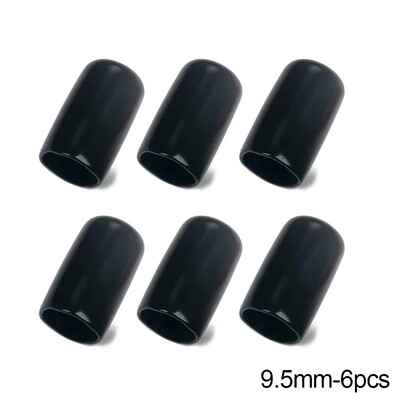 3PCS/6PCS Глава за билярдна щека Гумено защитно покритие Черна осмица Снукър Накрайник за билярдна щека Влагоустойчива капачка Консумативи за билярд