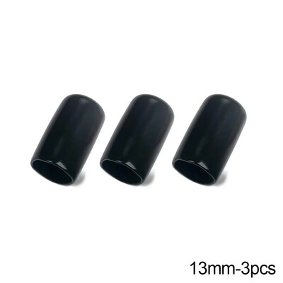 3PCS/6PCS Глава за билярдна щека Гумено защитно покритие Черна осмица Снукър Накрайник за билярдна щека Влагоустойчива капачка Консумативи за билярд