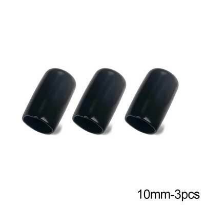 3PCS/6PCS Глава за билярдна щека Гумено защитно покритие Черна осмица Снукър Накрайник за билярдна щека Влагоустойчива капачка Консумативи за билярд