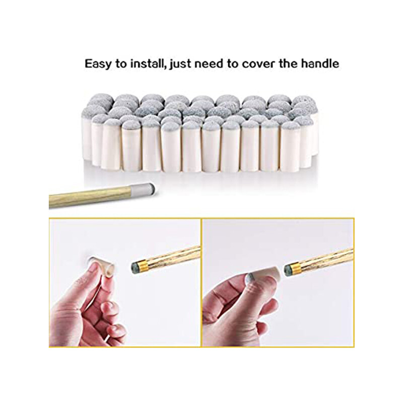 10 buc./lot Vârf de înlocuire de biliard pentru Vârful autocolant pentru tije de reparare a tacului