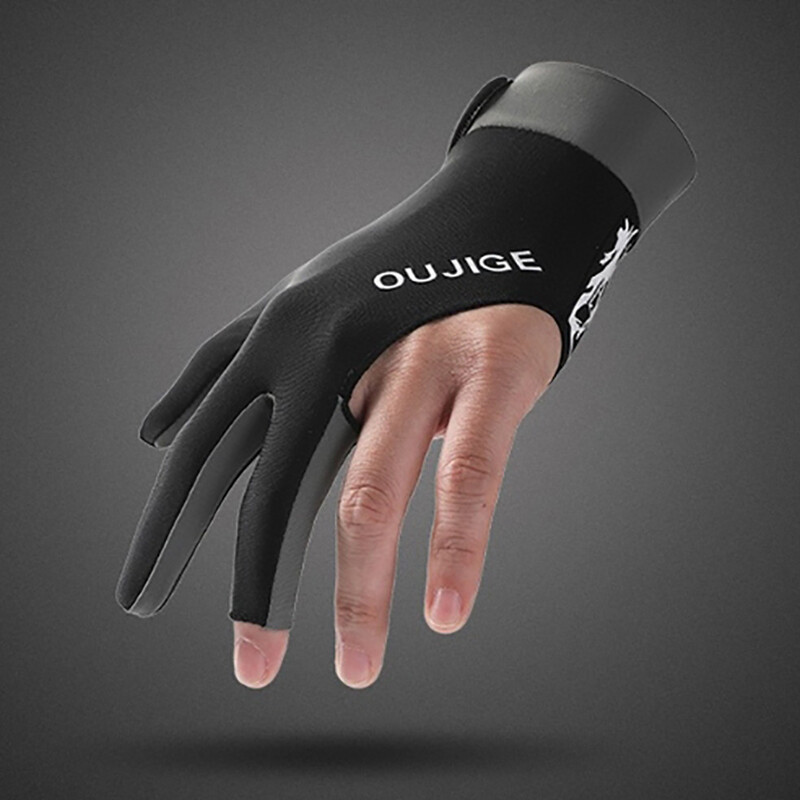 Rukavica za bilijar Lijeva rukavica za tri prsta Biljarska rukavica Neklizajuće naljepnice Elastičnost Rukavice za treniranje biljara Dodaci