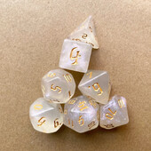 7 vnt. rinkinys, naujas blizgantis auksinis šriftas daugiakampis stalo žaidimo skaitmeninis kauliukas, skirtas DND TRPG RPG D20 D12 D10 D8 D6 D4 stalo žaidimų kauliukų rinkinys