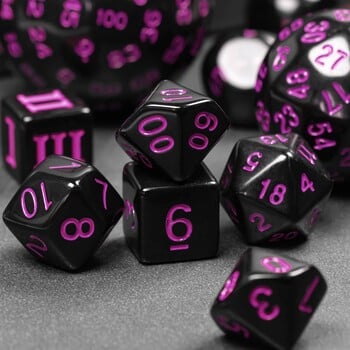 Poludie DND 15 Pcs Dice Set Polyhedral for Board Game Role-Playing D&D RPG D3 D4 D5 D6 D7 D8 D10 D% D12 D16 D20 D24 D30 D60 D100