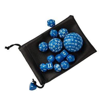 Poludie DND Set de zaruri 15 bucăți poliedric pentru jocuri de masă D&D RPG D3 D4 D5 D6 D7 D8 D10 D% D12 D16 D20 D24 D30 D60 D100