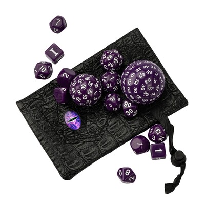 Poludie DND Set de zaruri 15 bucăți poliedric pentru jocuri de masă D&D RPG D3 D4 D5 D6 D7 D8 D10 D% D12 D16 D20 D24 D30 D60 D100