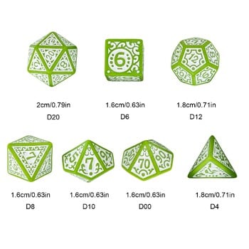 D&D Dice New Pattern Game Dices 7Pcs Multicolor D4-D20 Polyhedral Dice Set for Dungeons and Dragons Ролеви настолни игри