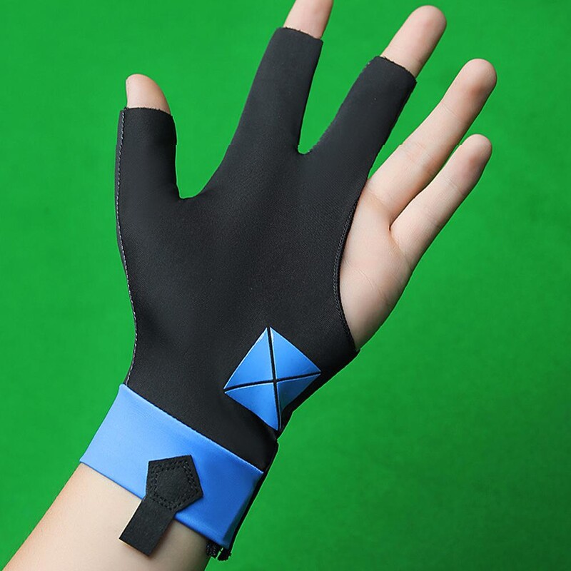 1kom rukavica za biljar S otvorenim prstima Snooker rukavica za biljar Neklizajuće naljepnice Elastičnost Rukavice za treniranje biljara Dodaci