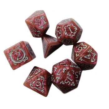 7Pcs/Set DND Dice Set Polyhedral D&D RPG Dice Ролева маса Настолни игри Dice Teaching Math Dice D4 D6 D8 D10 D12 D20 Dice