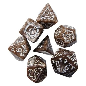 7Pcs/Set DND Dice Set Polyhedral D&D RPG Dice Ролева маса Настолни игри Dice Teaching Math Dice D4 D6 D8 D10 D12 D20 Dice