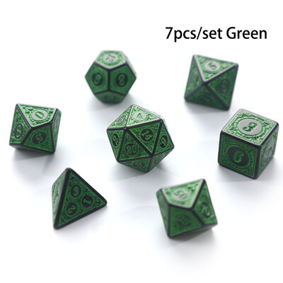 7Pcs/set Polyhedral Dices Multi-side Dice Set for Board Games Висококачествен набор от зарове Развлечение Аксесоари за настолни игри