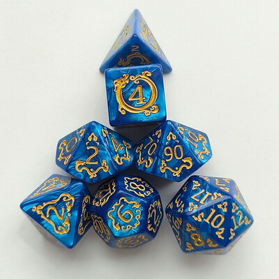7Pcs/set Polyhedral Dices Multi-side Dice Set for Board Games Висококачествен набор от зарове Развлечение Аксесоари за настолни игри