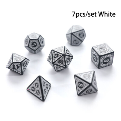 7Pcs/set Polyhedral Dices Multi-side Dice Set for Board Games Висококачествен набор от зарове Развлечение Аксесоари за настолни игри