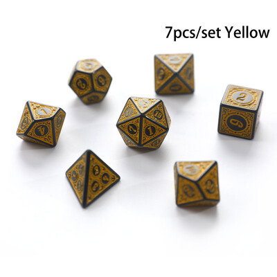7Pcs/set Polyhedral Dices Multi-side Dice Set for Board Games Висококачествен набор от зарове Развлечение Аксесоари за настолни игри