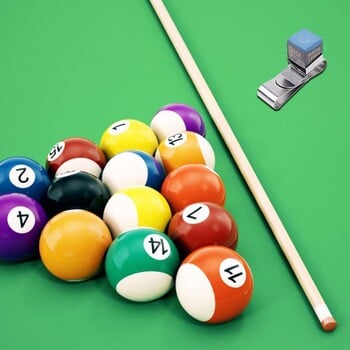 Щипка за пудра за билярд S-образен магнитен държач за тебешир Pool Stick Прецизен инструмент Силен магнит Закопчалка за държач за тебешир Играчът на билярд