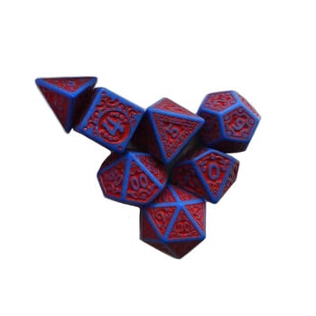 7 бр./компл. DND RPG Game Dice Polyhedral Dice Role Playing Game Number Dice Table Board Game Digital Dice D4 D6 D8 D10 D% D12 D20