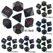 Polyhedral Opaque Dice Set za DND igranje stolnih igara na stolu