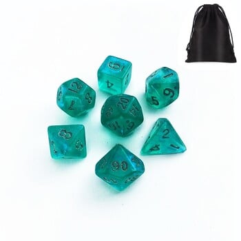 Mini Dice DND Dice D4 D6 D8 D10 D12 D20 Faces And Gestures Dice For TRPG Dungeon Dragon Миниатюрни фигурки Игра със зарове