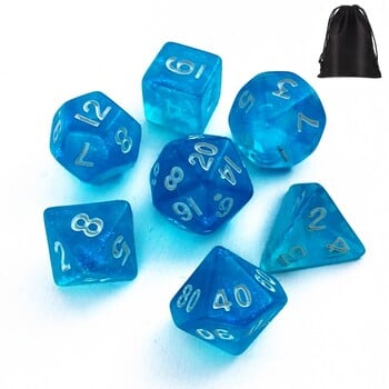 Mini Dice DND Dice D4 D6 D8 D10 D12 D20 Faces And Gestures Dice For TRPG Dungeon Dragon Миниатюрни фигурки Игра със зарове