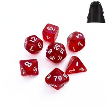 Mini Dice DND Dice D4 D6 D8 D10 D12 D20 Faces And Gestures Dice For TRPG Dungeon Dragon Миниатюрни фигурки Игра със зарове