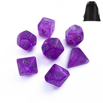 Mini Dice DND Dice D4 D6 D8 D10 D12 D20 Faces And Gestures Dice For TRPG Dungeon Dragon Миниатюрни фигурки Игра със зарове