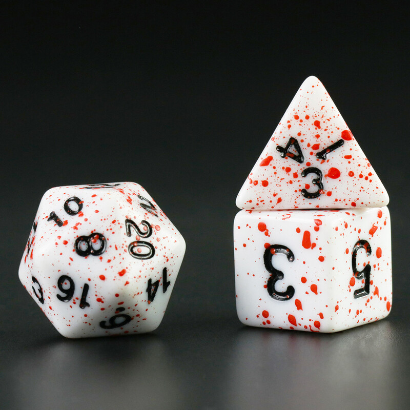 Stalo žaidimų priedai, kubeliai, aukštos kokybės akriliniai kauliukai, unikalus kraujo efektas, spalvų maišymo efektas, skirtas pramoginiams stalo žaidimams