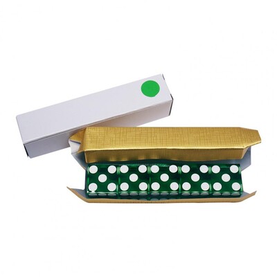 5Pcs Цветни прозрачни зарове Играчка 19 mm Акрилни зарове Шестстранна лента Развлечение Dice Party Club Игра за свободното време Реквизит за зарове